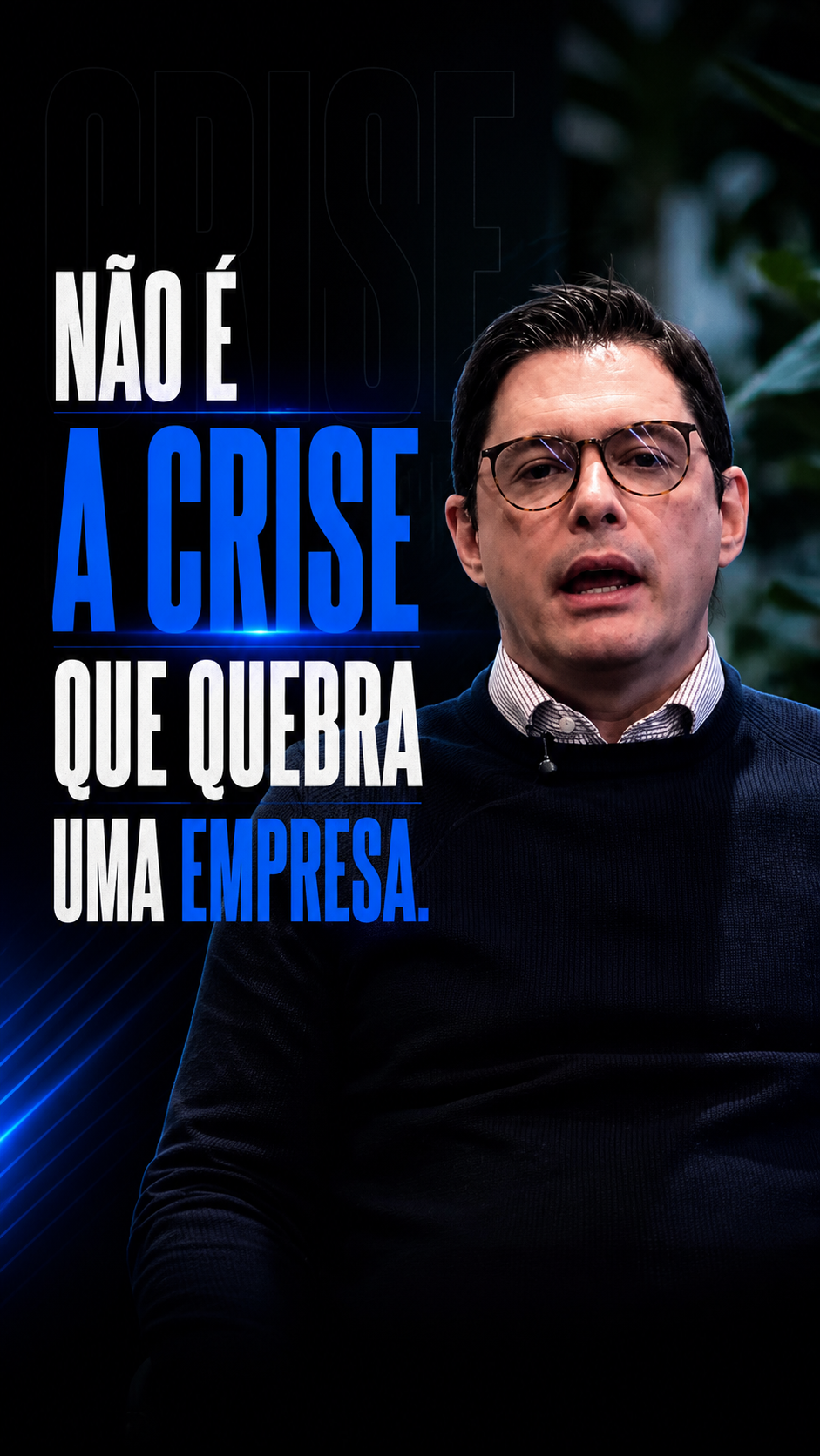 Nao e a crise que quebra